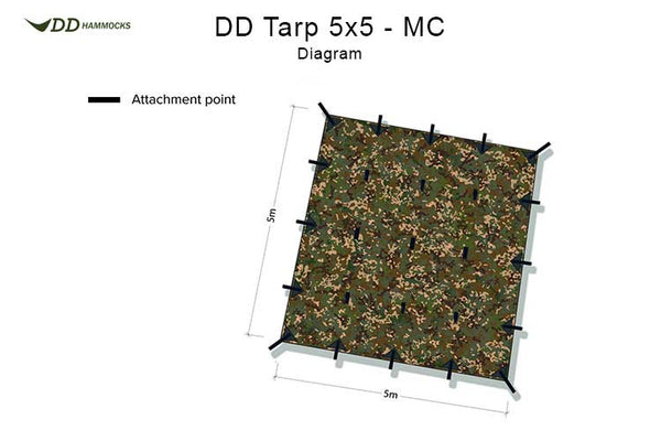 Dd Hammocks DD Tarp 5x5 - MC