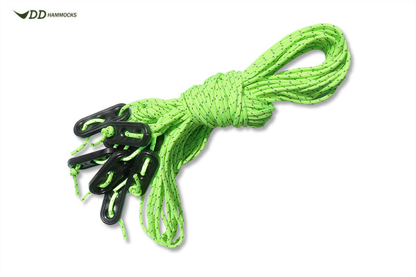 dd hammocks DD SuperLight Guy Rope - Bright Green (8 x 2m)