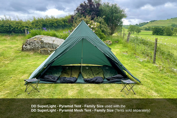 Dd Hammocks DD SuperLight - Pyramid Mesh Tent - Family Size