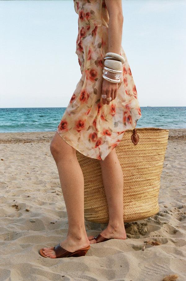 De La Vali ARENA MINI DRESS SILK CHIFFON LA ROSA