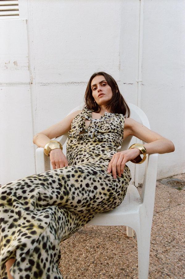 De La Vali CESTO MIDI DRESS SILK CDC EL FELINO