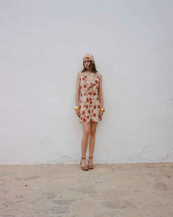 de la vali CESTO MINI DRESS SILK CDC LA ROSA