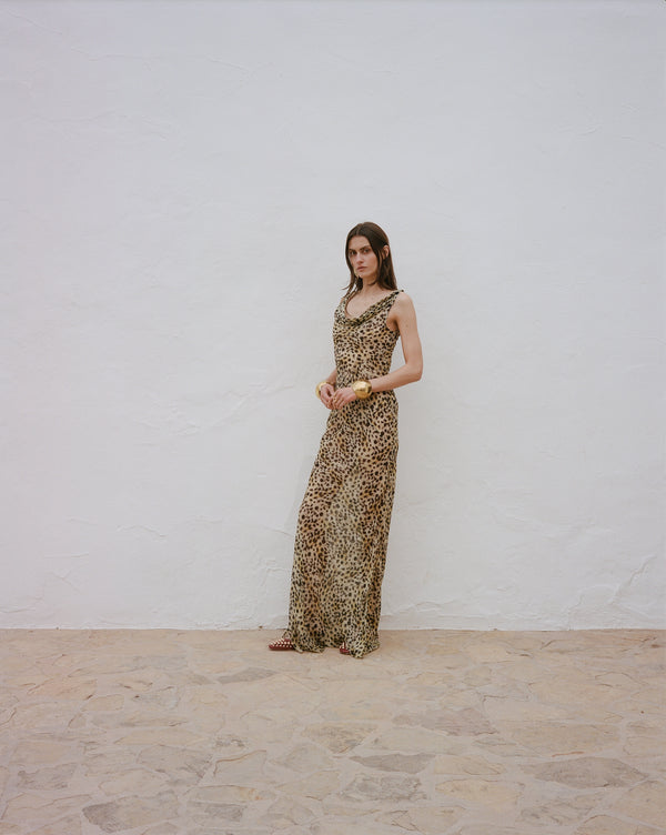 De La Vali GALERA MAXI DRESS SILK CHIFFON EL FELINO