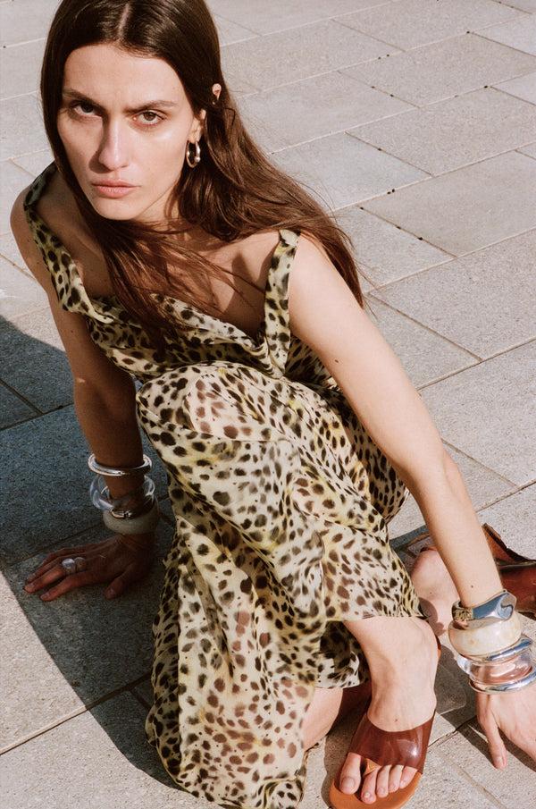 De La Vali GALERA MAXI DRESS SILK CHIFFON EL FELINO