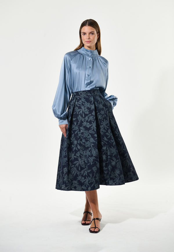dea kudibal AbeyDEA - Skirt - Floral Denim