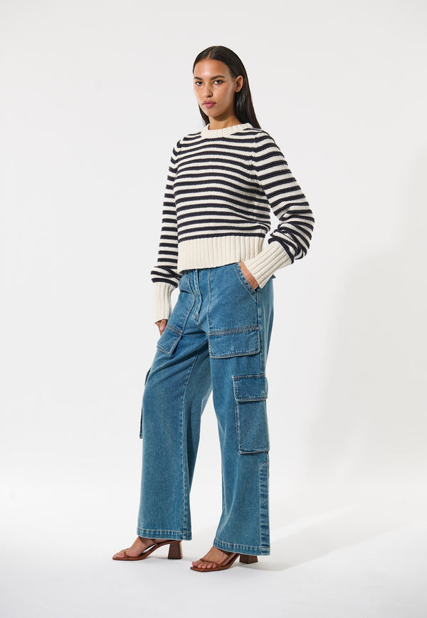 Dea Kudibal AmusaDEA RWS - Sweater - Navy Stripe