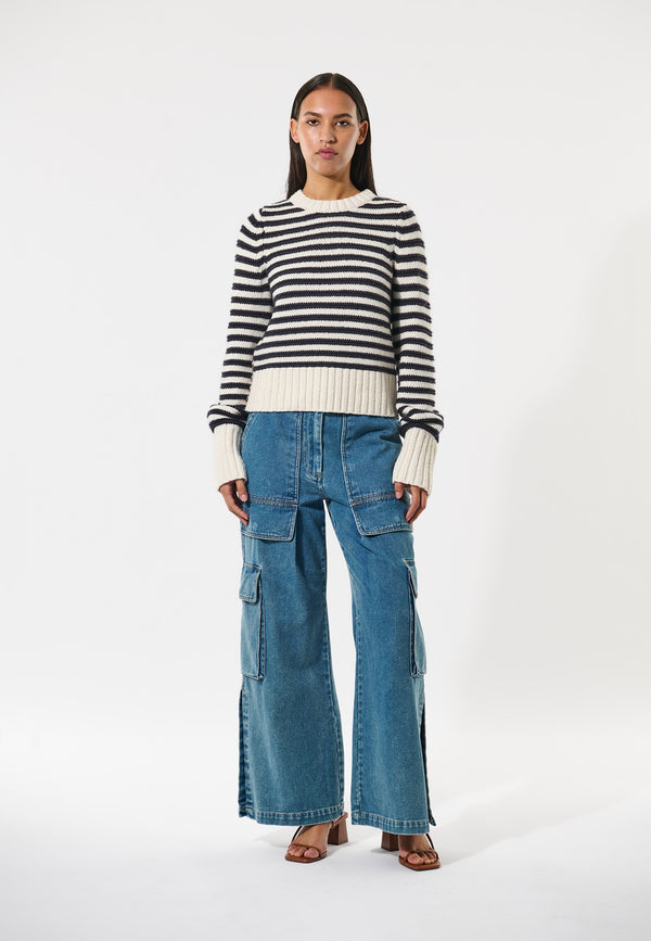 dea kudibal AmusaDEA RWS - Sweater - Navy Stripe
