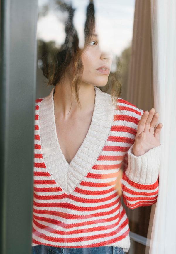 dea kudibal AnemoneDEA RWS - Sweater - Red Stripe