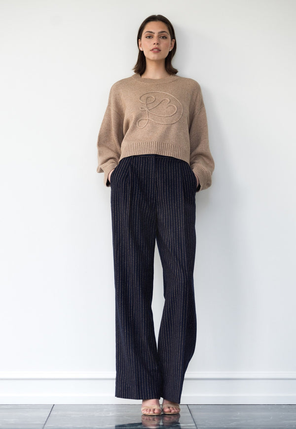 dea kudibal CasitiaDEA - Trousers - Blue Pinstripe