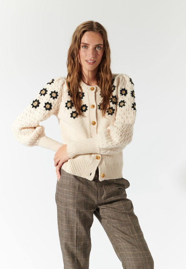 Dea Kudibal FelineDEA RWS - Cardigan - Chalk