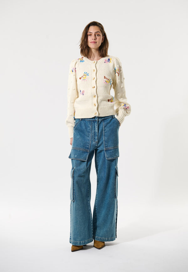 dea kudibal KiannaDEA NS - Trousers - Light Denim Blue