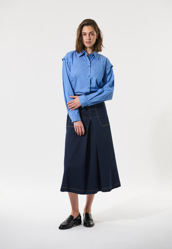 Dea Kudibal ZandieDEA - Blouse - Blue White Stripe