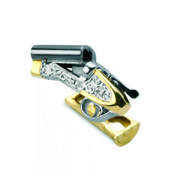 Deakin & Francis 18ct Gold Shotgun Cufflinks With Cocked Barrel And Cartridge Fitting