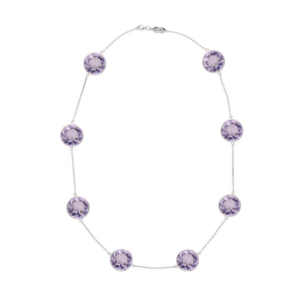 deakin & francis 18ct White Gold Pale Amethyst 20" Necklace