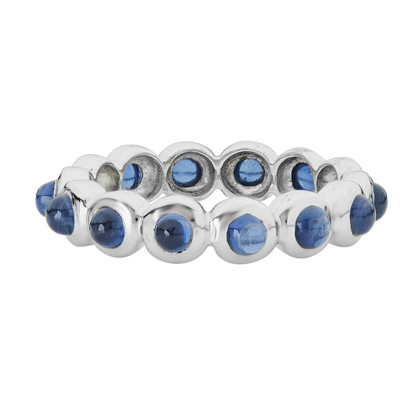 Deakin & Francis 18ct White Gold Sapphire Cabochon Eternity Ring