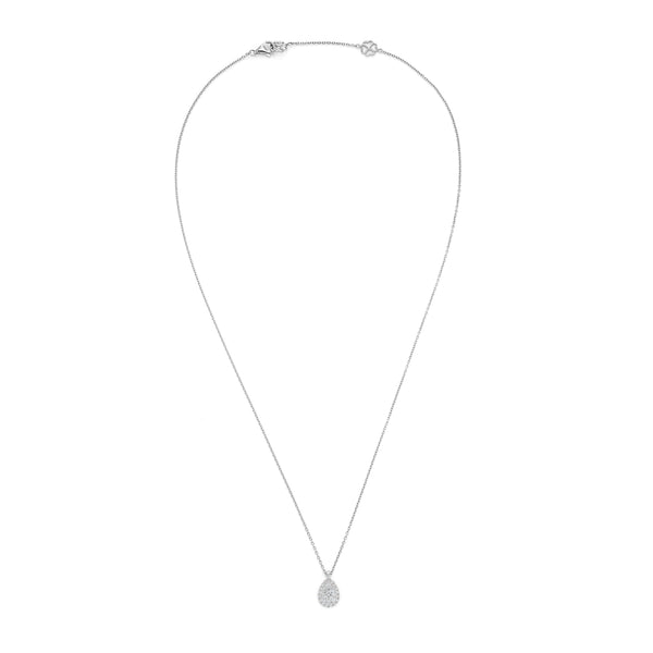 deakin & francis 18ct White Gold Square Shaped Diamond Pendant