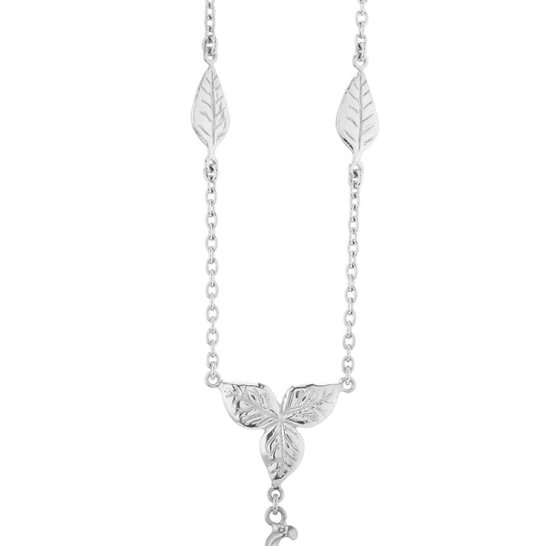Deakin & Francis 18ct White Gold Swinging Diamond Monkey Necklace