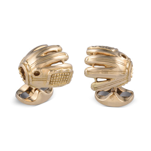 deakin & francis 18ct Yellow Gold Baseball Glove Cufflinks deakin & francis 18ct Yellow Gold Baseball Glove Cufflinks