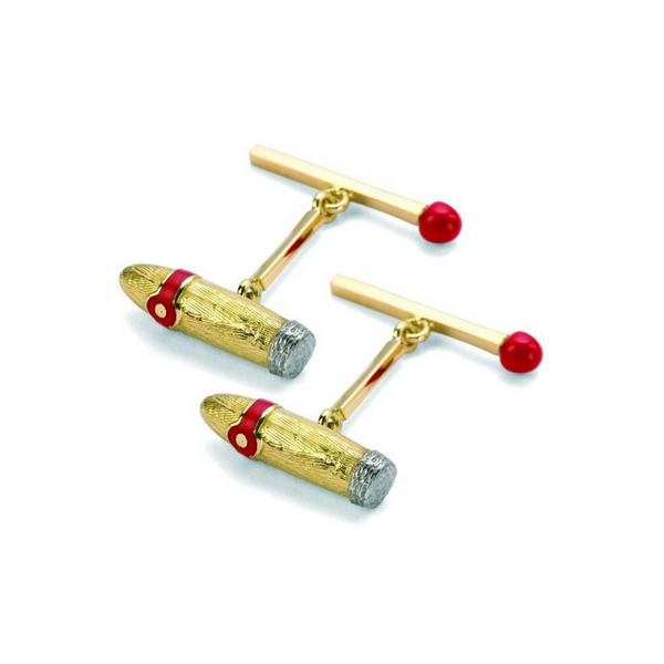 deakin & francis 18ct Yellow Gold Cigar and Matchstick Cufflinks