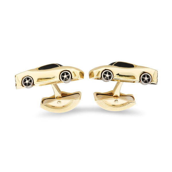 deakin & francis 18ct Yellow Gold Sports Car Cufflinks