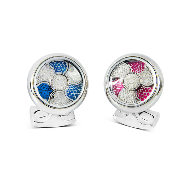 deakin & francis Blue and Pink Colour Change Cufflinks
