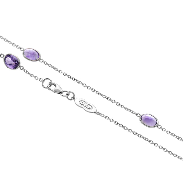 Deakin & Francis 18ct White Gold Amethyst Necklace