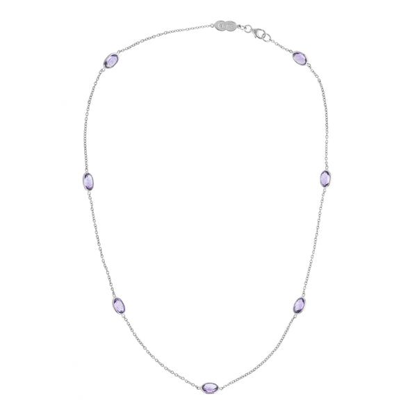 deakin & francis 18ct White Gold Amethyst Necklace