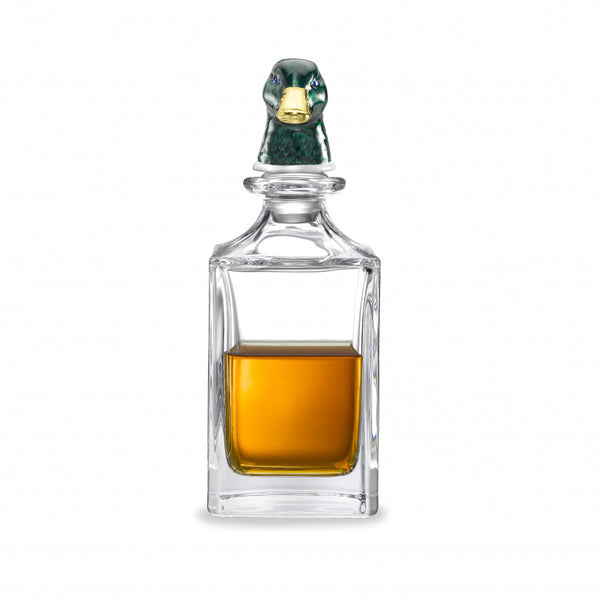 deakin & francis Green Duck Head Crystal Decanter