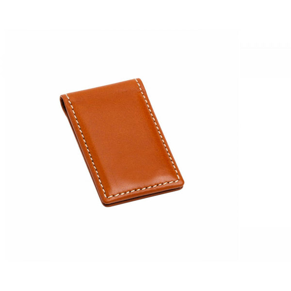 deakin & francis Leather Magnetic Money Clip in Tan