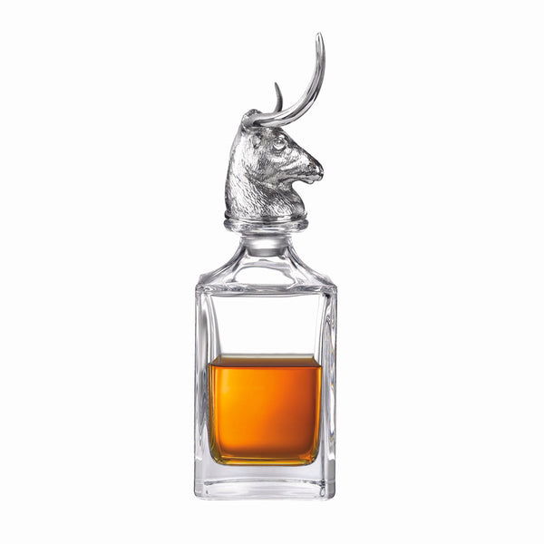 Deakin & Francis Longhorn Bull Crystal Decanter