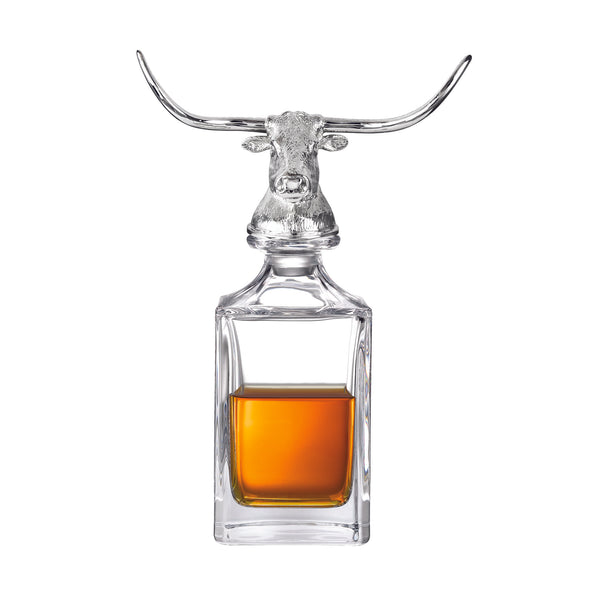 deakin & francis Longhorn Bull Crystal Decanter