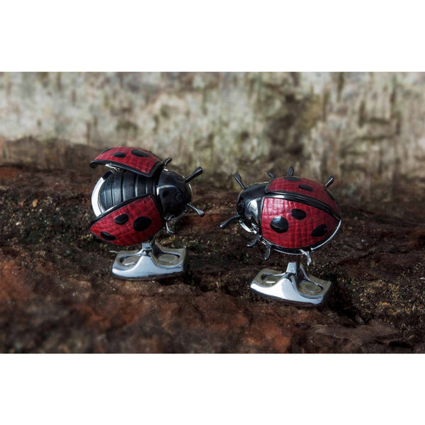 Deakin & Francis Moving Ladybird Cufflinks