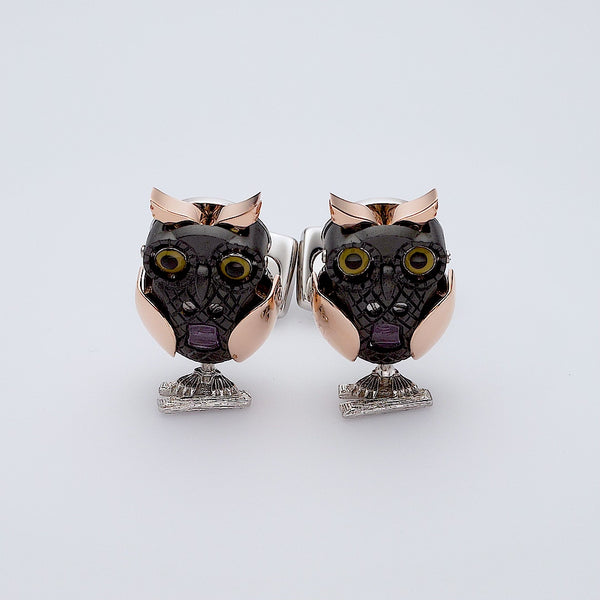 Deakin & Francis Moving Owl Cufflinks