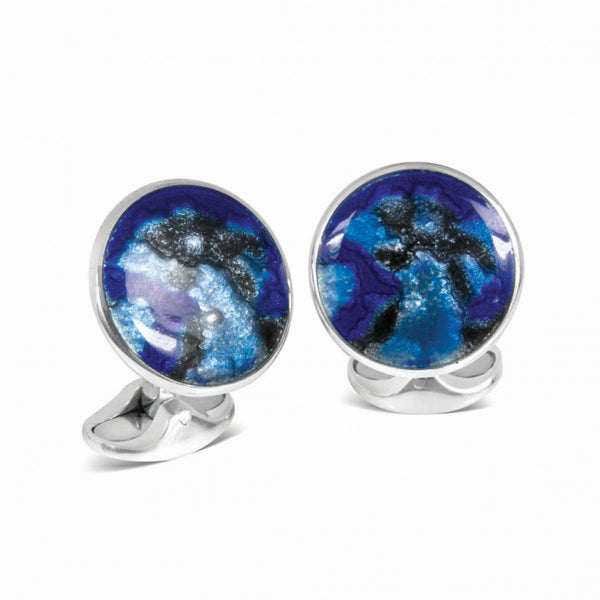 deakin & francis Rich Blue Winter Haze Cufflinks