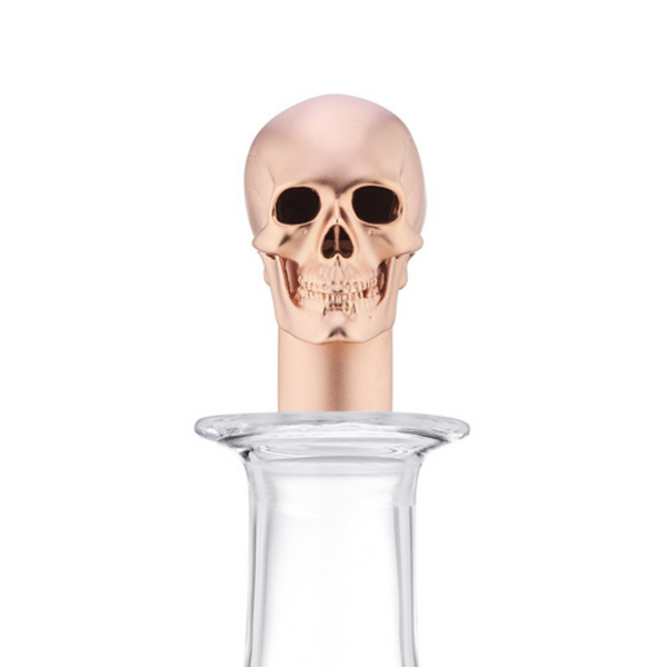 Deakin & Francis Rose Gold Skull Wine Decanter