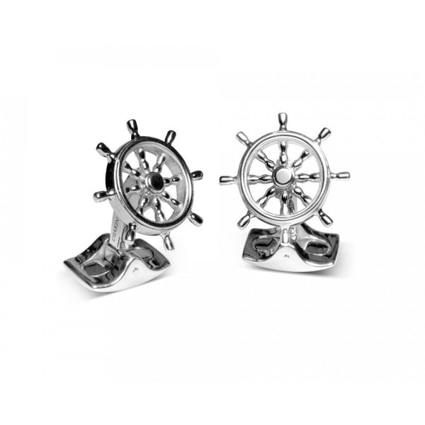 deakin & francis Ship Wheel Cufflinks