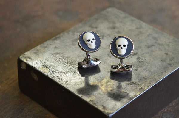 Deakin & Francis Skull Cameo Cufflinks