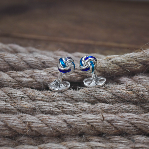 Deakin & Francis Sterling Silver Blue Knot Dress Set