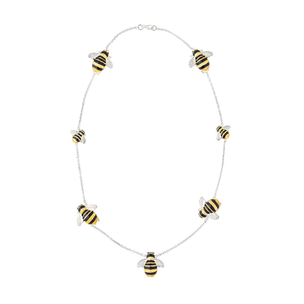 deakin & francis Sterling Silver Bumble Bee Necklace