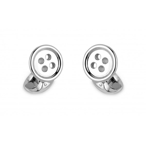 deakin & francis Sterling Silver Button Cufflinks