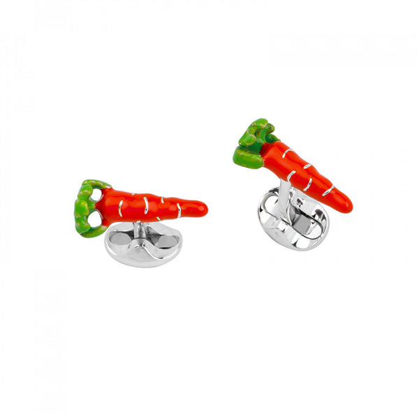 deakin & francis Sterling Silver Carrot Cufflinks