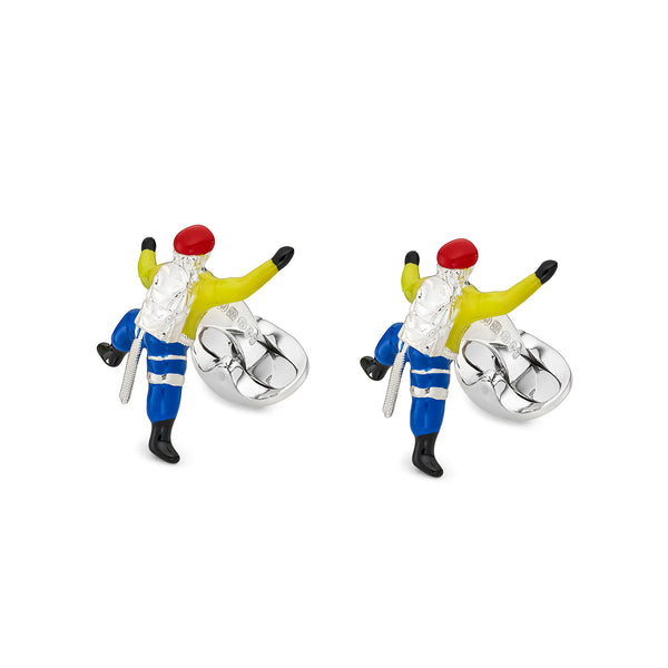 Deakin & Francis Sterling Silver Climber Cufflinks