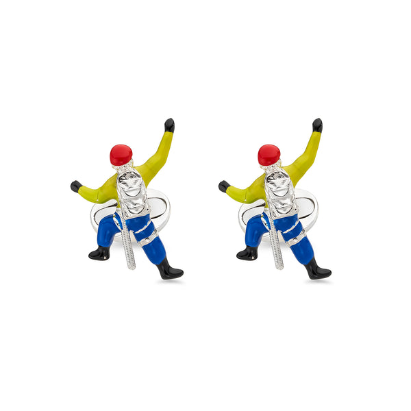 deakin & francis Sterling Silver Climber Cufflinks