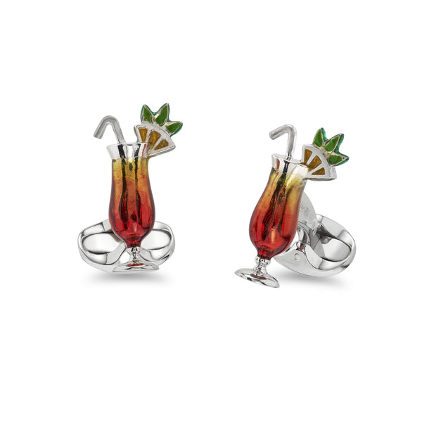 deakin & francis Sterling Silver Cocktail Cufflinks