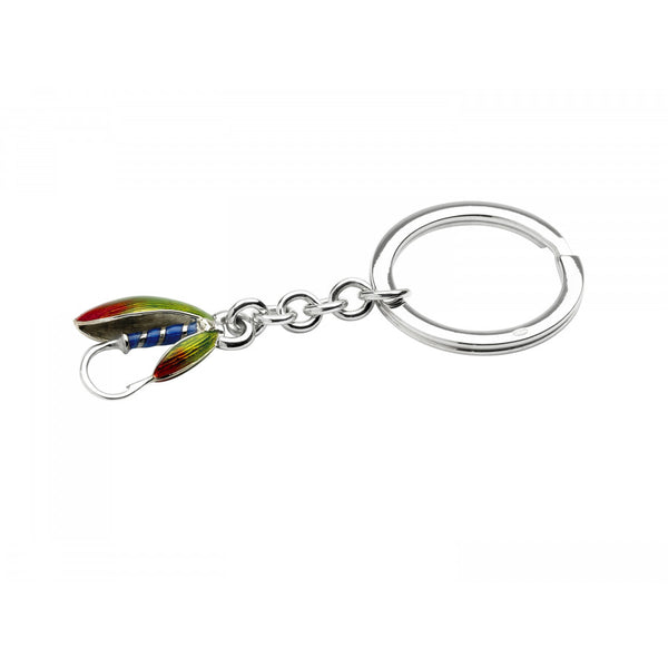 deakin & francis Sterling Silver Fishing Fly Keyring