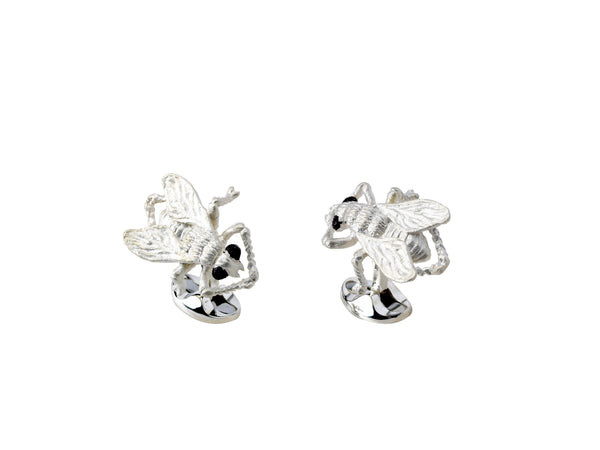 Deakin & Francis Sterling Silver Fly Cufflinks