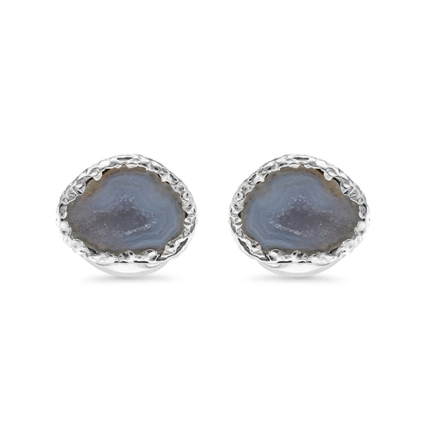 deakin & francis Sterling Silver Geode Cufflinks
