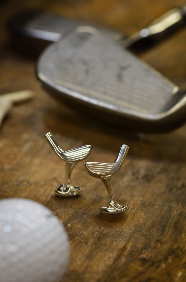 Deakin & Francis Sterling Silver Golf Club Cufflinks