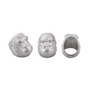 Deakin & Francis Sterling Silver Grumpy Gorilla Ring