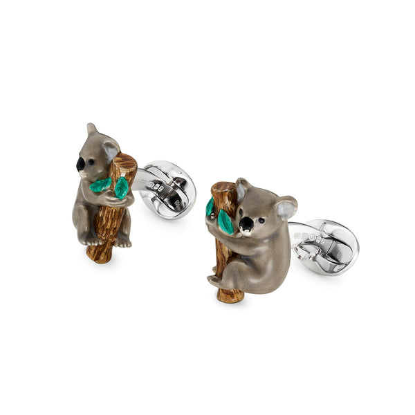 Deakin & Francis Sterling Silver Koala Cufflinks